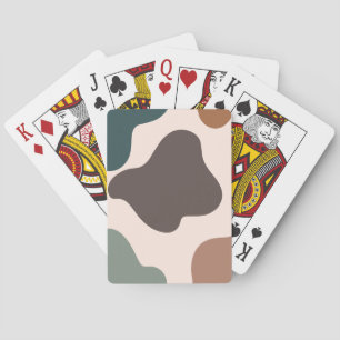 Jeu De Cartes Couleurs de papier peint Pastels Marron Vert créat