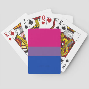 Jeu De Cartes Couleurs du drapeau de fierté bisexuel de Slippery