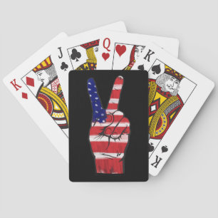 Jeu De Cartes Couleurs du drapeau des signes de paix