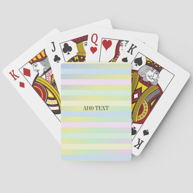 Jeu De Cartes Couleurs pastel arc-en-ciel (dos)