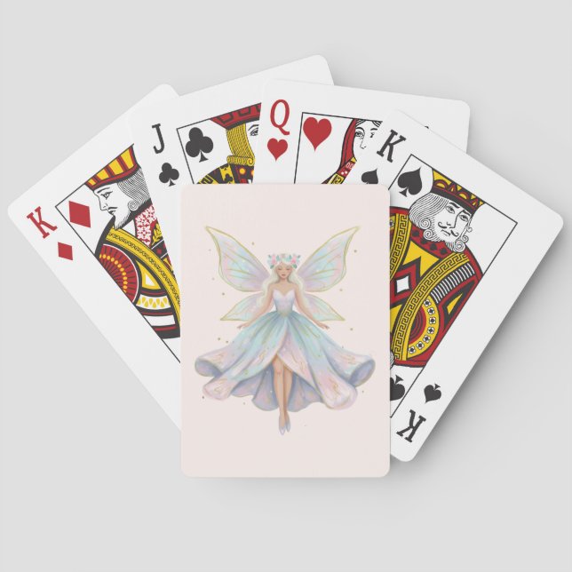 Jeu De Cartes Couleurs pastel de l'ange magique fée (dos)