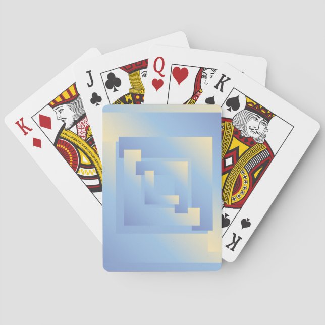 Jeu De Cartes couleurs vives du ciel (dos)