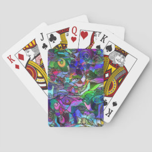 Jeu De Cartes Couleurs Vives et Riches : Comme du Vitrail