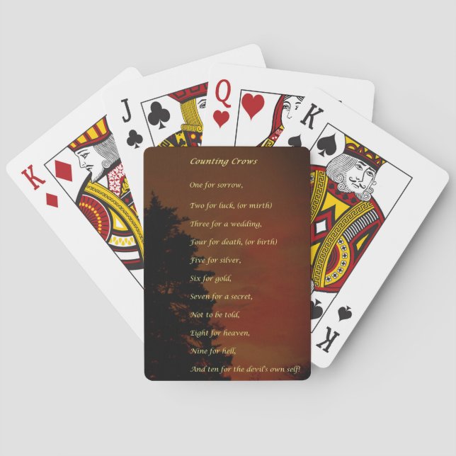 Jeu De Cartes Counting Crows (dos)