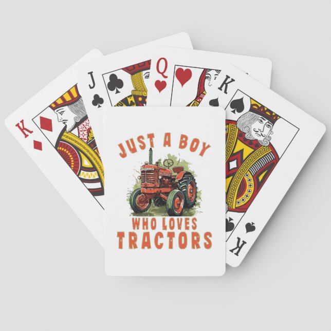 Jeu De Cartes Country Life Boy qui aime les tracteurs (dos)