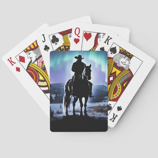 Jeu De Cartes Country Western Cowboy Northern Lights (dos)