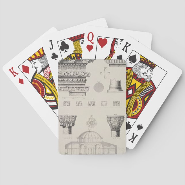 Jeu De Cartes Coupe transversale et détails architecturaux de Ku (dos)