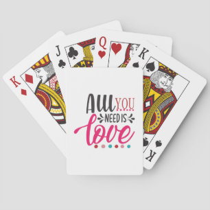 Jeu De Cartes Couple Art Tout Ce Dont Vous Avez Besoin Est L'Amo