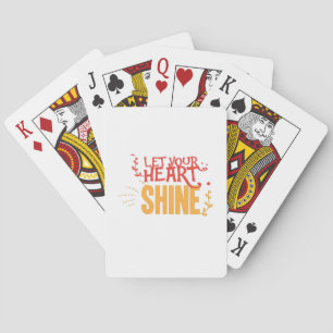 Jeu De Cartes Couple Cadeau Laissez Votre Coeur Briller