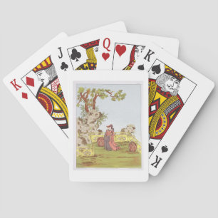 Jeu De Cartes Couple dans un jardin chinois, de 'Ornements de Ch