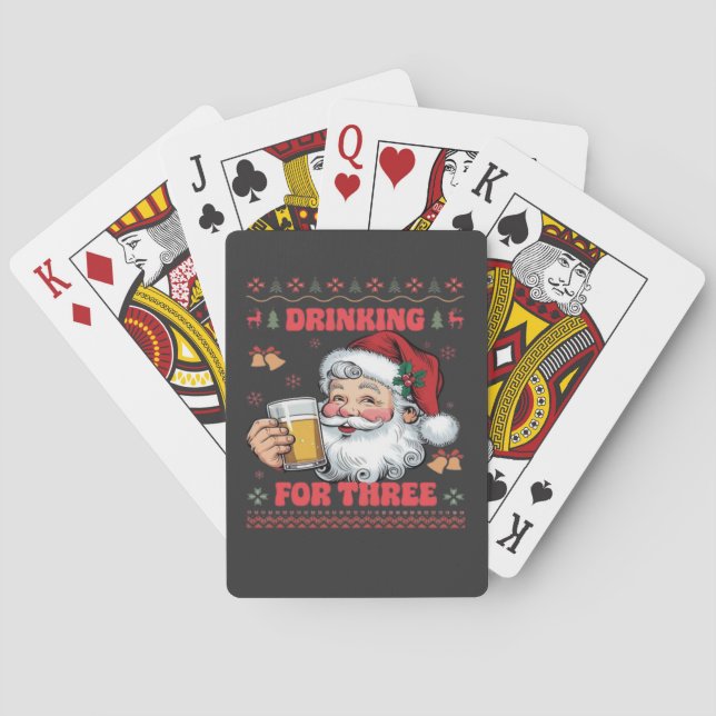 Jeu De Cartes Couple Père Noël Noël  (dos)