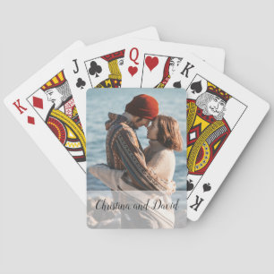 Jeu De Cartes Couple photo personnalisé cadeau personnalisé