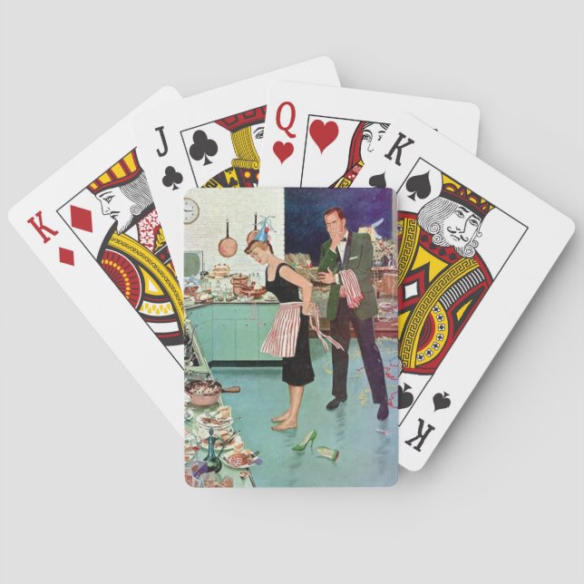 Jeu De Cartes Couple rétros après la fête (dos)