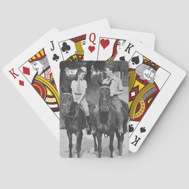 Jeu De Cartes Couple Riding Horses (dos)