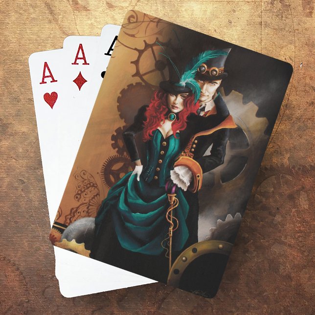 Jeu De Cartes Couple victorien Steampunk (Créateur téléchargé)