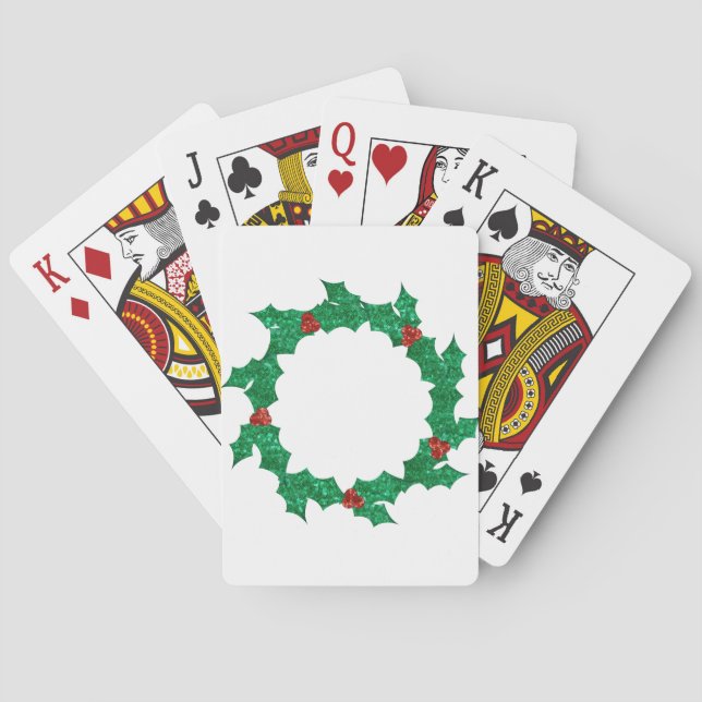 Jeu De Cartes couronne saint de noël (dos)