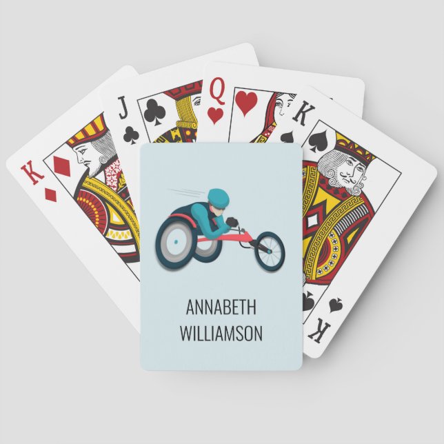 Jeu De Cartes Course en fauteuil roulant (dos)