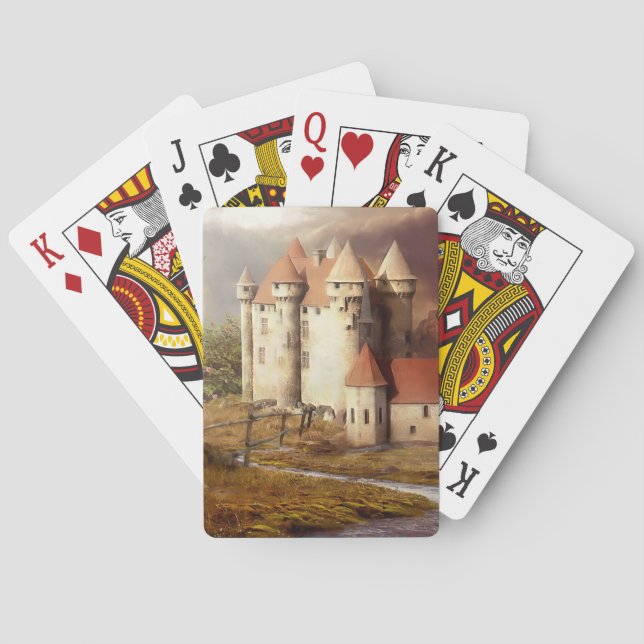 Jeu De Cartes Courte médiévale du château (dos)