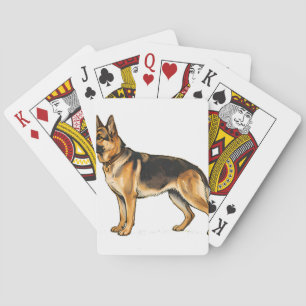 Jeu De Cartes Coussin double face avec Shepherd Allemand