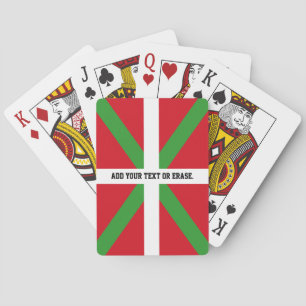 Jeu De Cartes Coutume, drapeau national de pays Basque, ikurriña