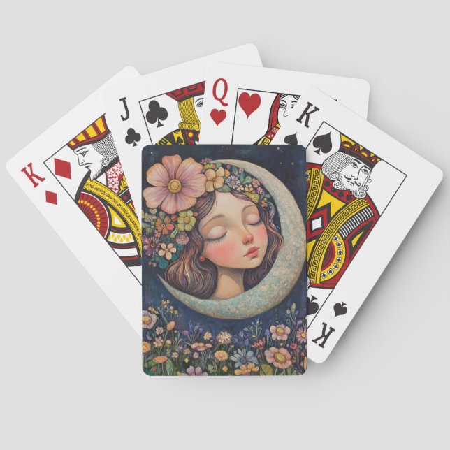 Jeu De Cartes Couvercle et lune de croissant (dos)