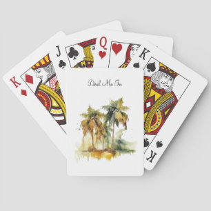 Jeu De Cartes Couvert d'émeraude, personnalisé