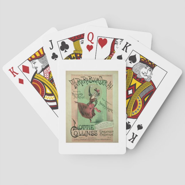 Jeu De Cartes Couverture musicale pour Ta-Ra-Ra-Boom-Der-Ay, pub (dos)