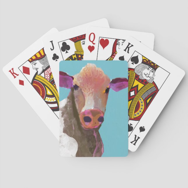 Jeu De Cartes Cow Poker Visage Cartes de jeu fabriqués par Bicyc (dos)