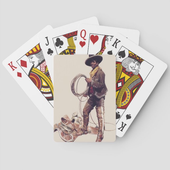 Jeu De Cartes « Cowboy mexicain » par W Herbert Dunton  (dos)