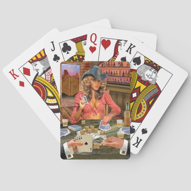 JEU DE CARTES COWGIRL DE GAMBLIN (dos)