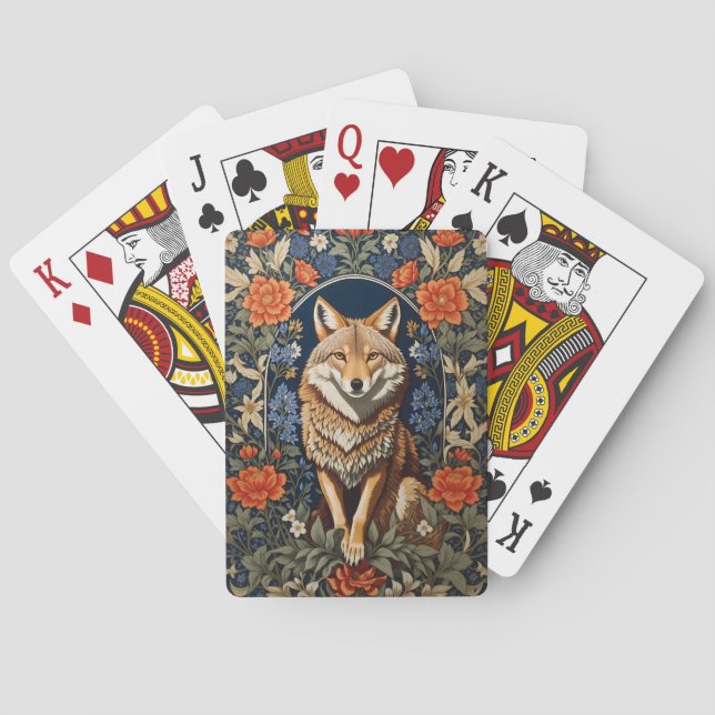 Jeu De Cartes Coyote William Morris inspiré (dos)