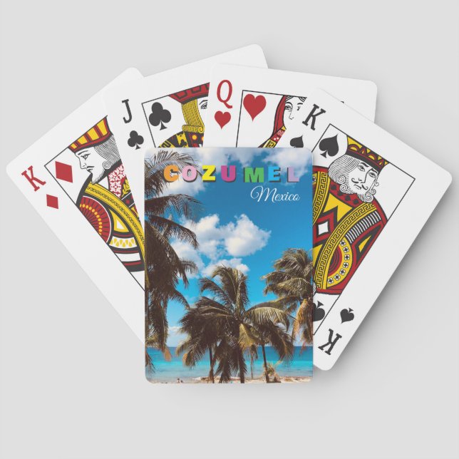 Jeu De Cartes Cozumel Mexique Souvenir (dos)
