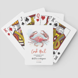 Jeu De Cartes Crab Boil Fiançailles Couple Seafood Party