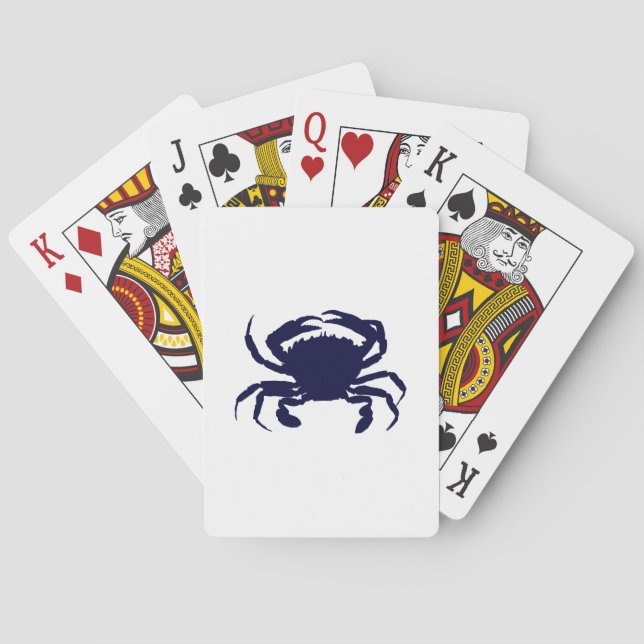 Jeu De Cartes Crabe bleu foncé 2 (dos)