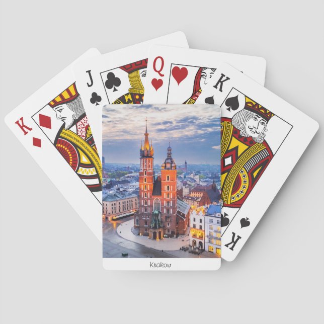 Jeu De Cartes Cracovie nuit en Pologne (dos)