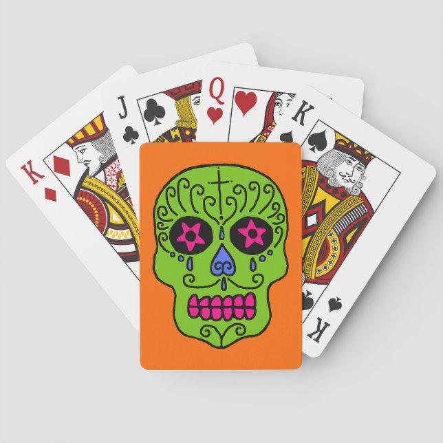 Jeu De Cartes Crâne de Sucre (dos)