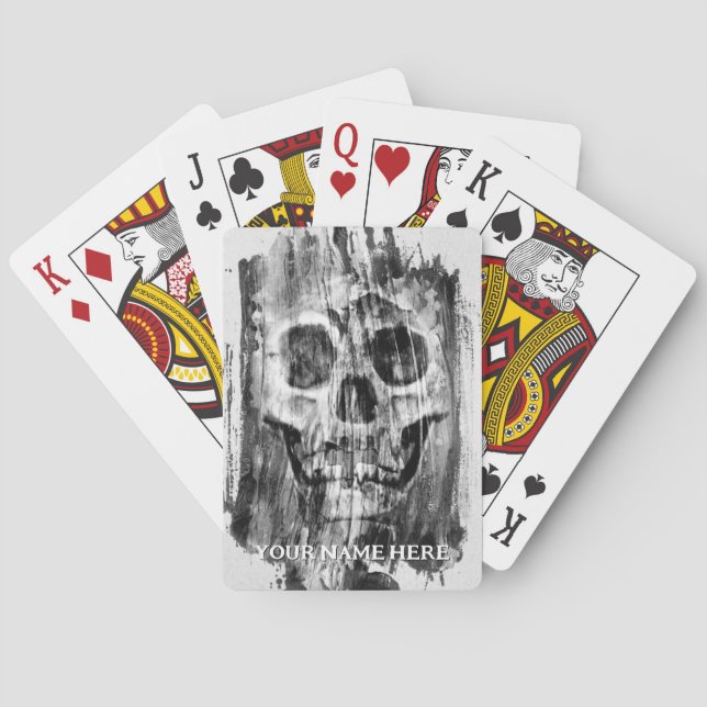Jeu De Cartes Crâne en détresse (dos)