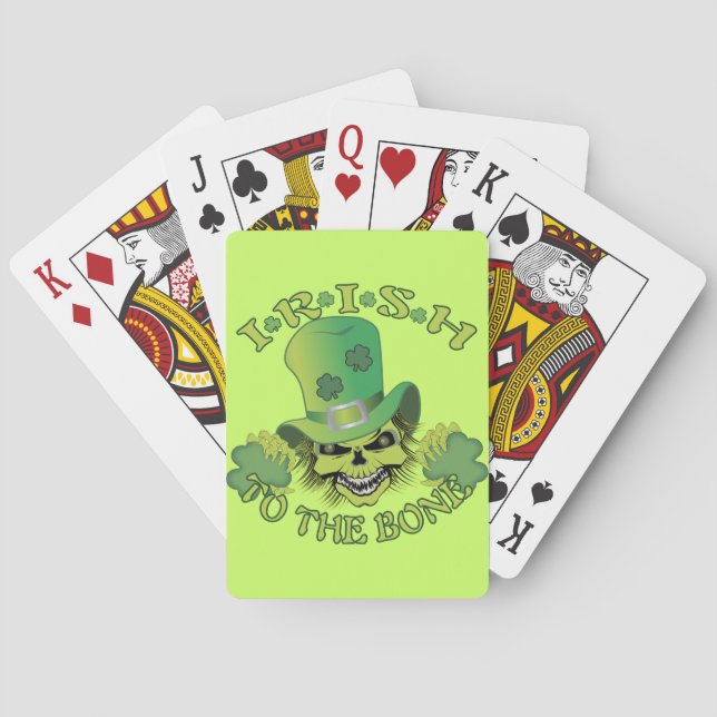 Jeu De Cartes Crâne irlandais (dos)