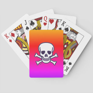 Jeu De Cartes Crâne n Bones neon Poker jouer aux cartes