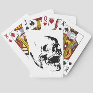Jeu De Cartes Crâne noir blanc