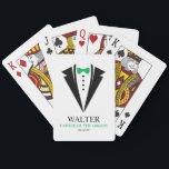 Jeu De Cartes Cravate de la boue verte "Père de la chambre" Mari<br><div class="desc">Cadeaux personnalisés pour votre mariage.</div>