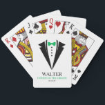 Jeu De Cartes Cravate de la boue verte "Père de la chambre" Mari<br><div class="desc">Cadeaux personnalisés pour votre mariage.</div>