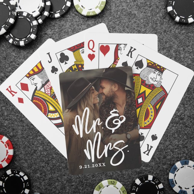 Jeu De Cartes Create Your Own Wedding Photo (Create Your Own Wedding Photo Poker Cards )