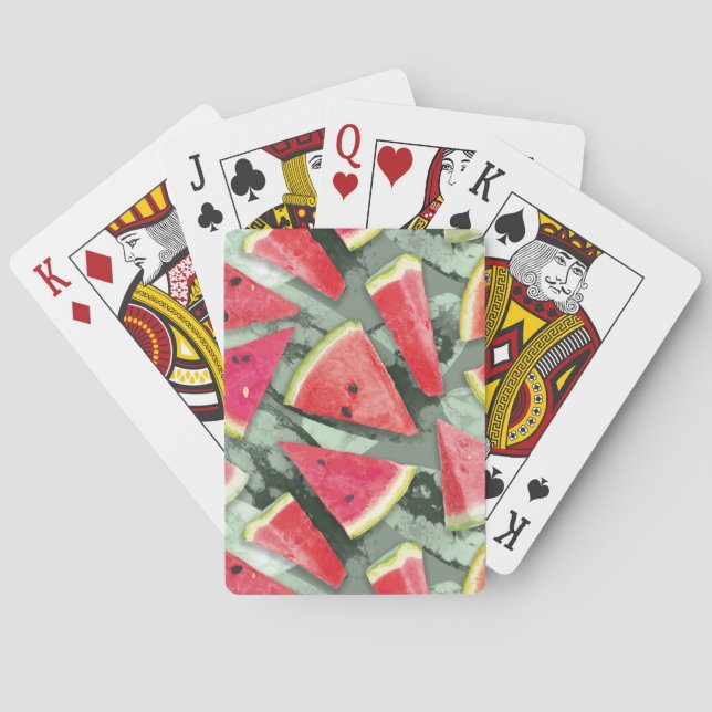 Jeu De Cartes Création de motif de pastèque 4 (dos)
