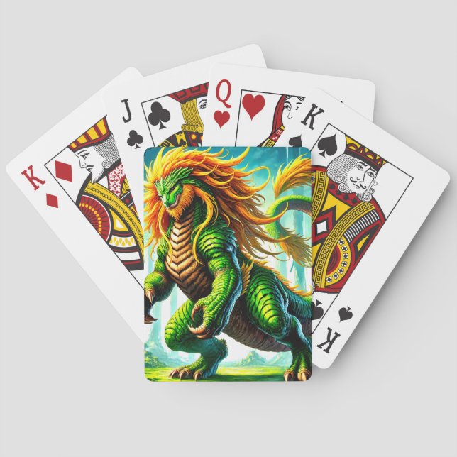 Jeu De Cartes Créature dragon (dos)