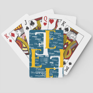 Jeu De Cartes Créer des cartes de lecture Cool avec votre nom et