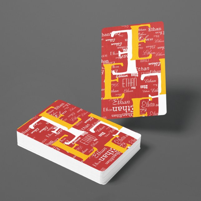 Jeu De Cartes Créer des cartes de lecture Cool avec votre nom in (PLAY THE GAME)