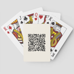 Jeu De Cartes Créer instantanément un code QR   Modifiable blanc