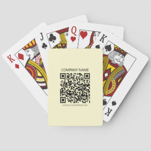 Jeu De Cartes Créer un code QR Jaune pâle