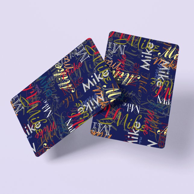 Jeu De Cartes Créer un nom de couleur personnalisé (a colorful pattern)